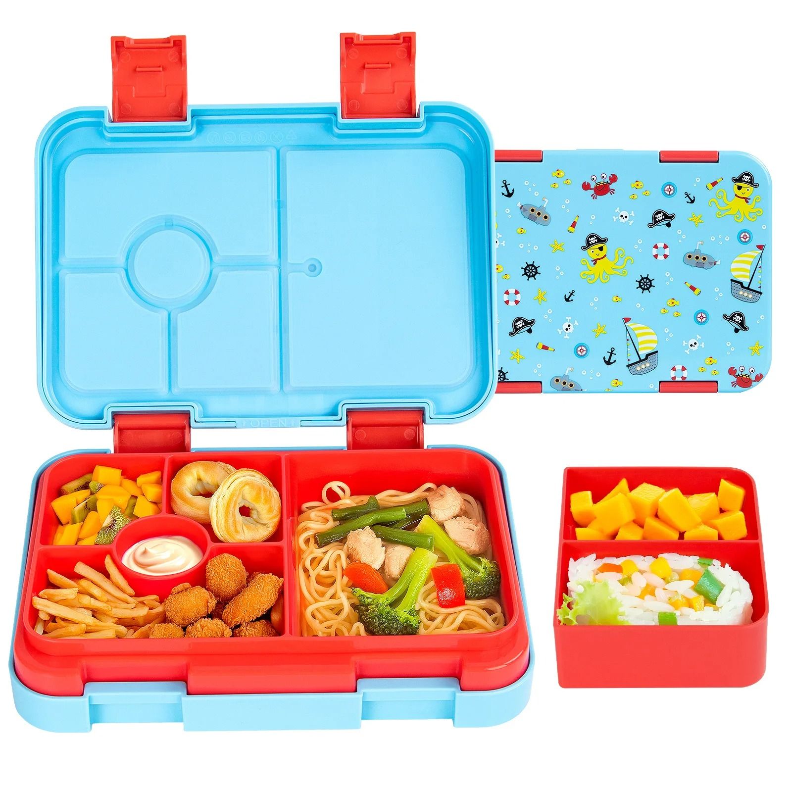 High-Capacity Cartoon Bento & Microwaveable Lunch Box