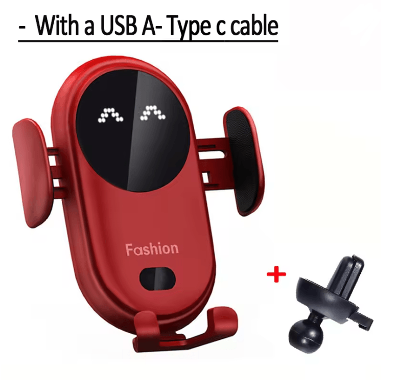 30W Fast Wireless Car Charger with Automatic Phone Mount