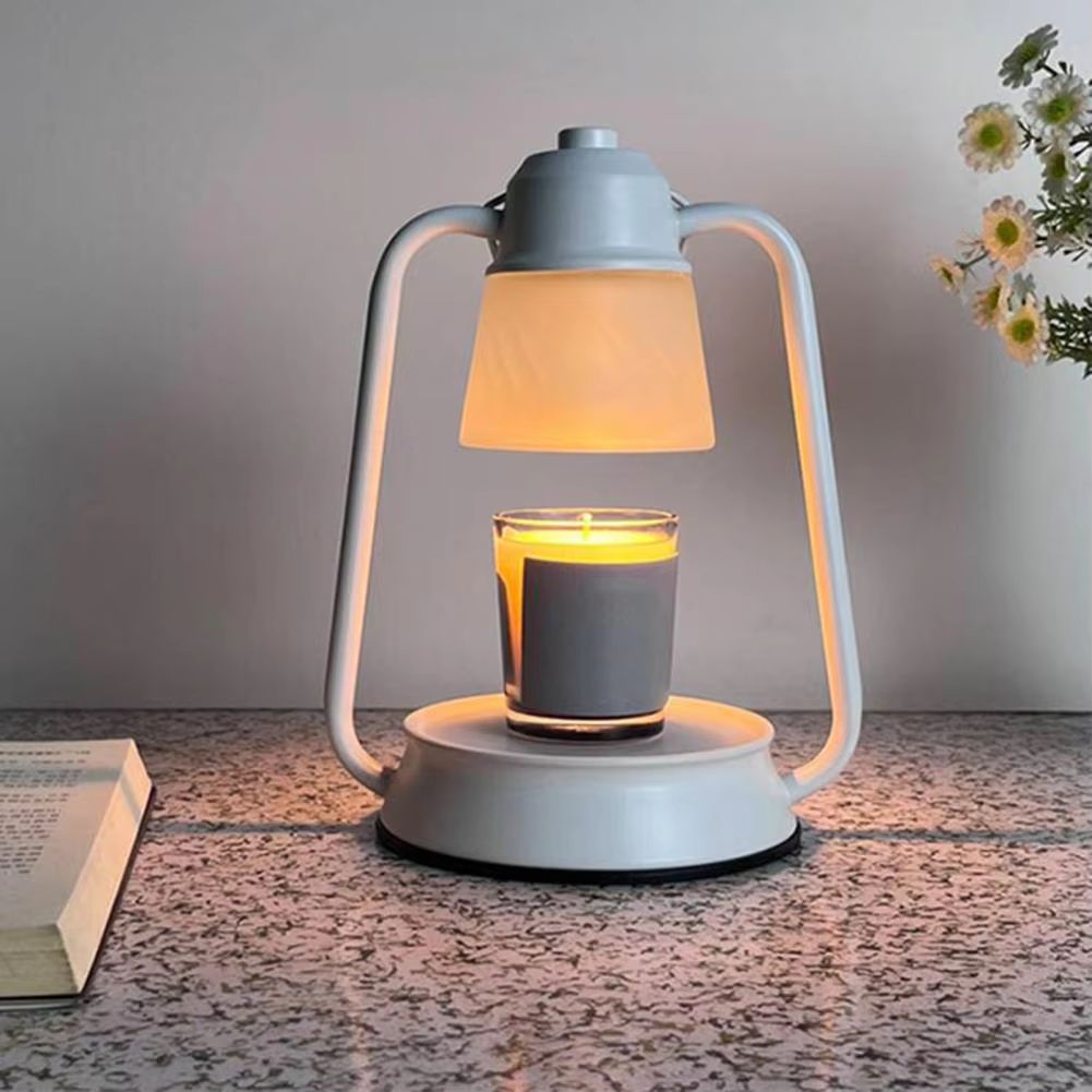 Elegant Candle Warmer Lantern Lamp Dimmable Wax Melt Candle Warmer with Timer