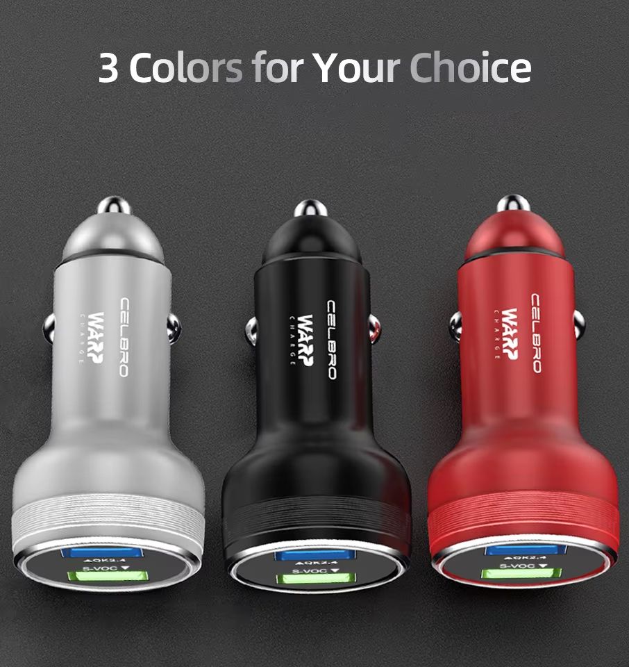 OnePlus Dual USB Car Charger 80W Super Fast SuperVOOC Warp Charge Adapter