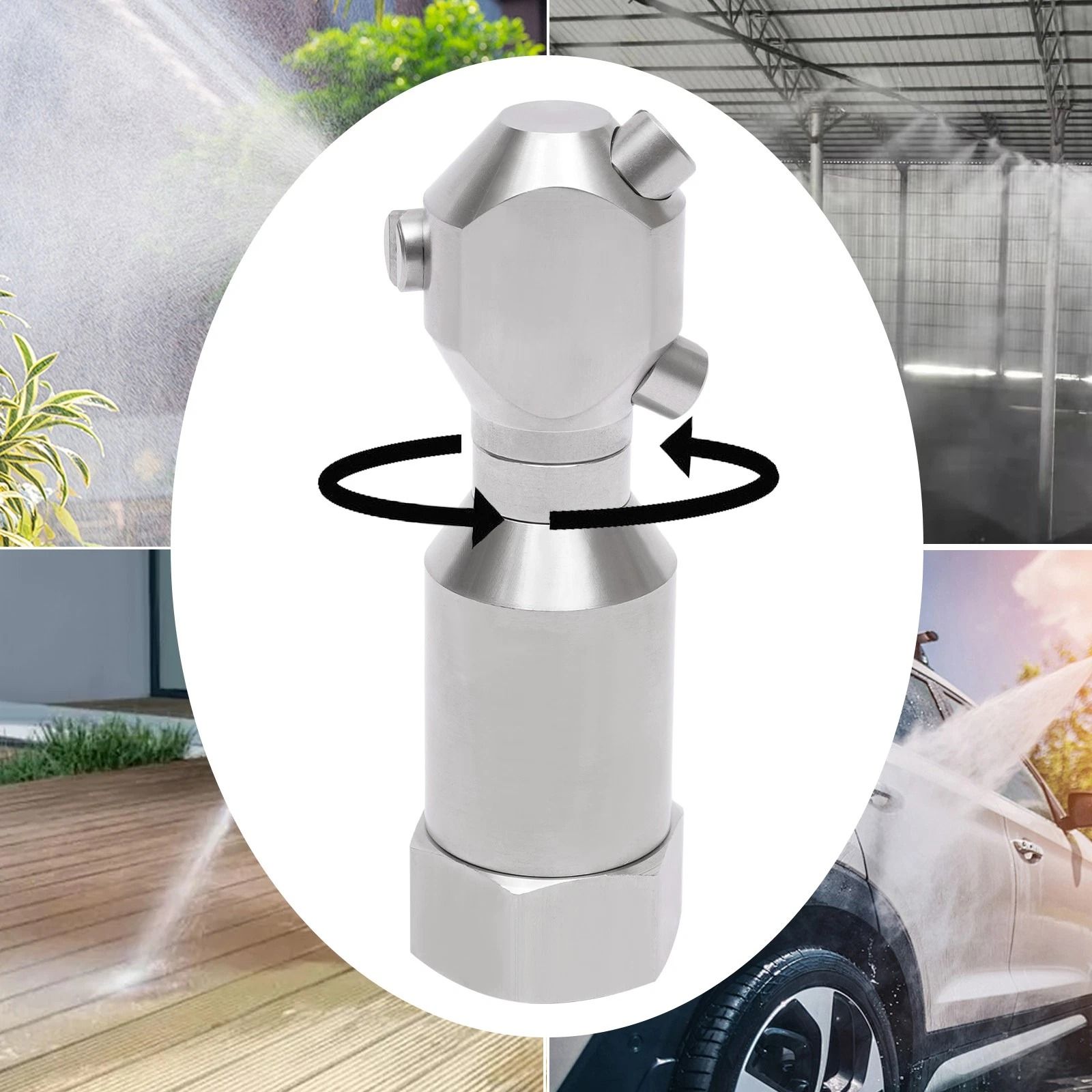 Nozzle Pressure Washer Hose, Rotating Jetter Head, Drain Sewer Cleaner