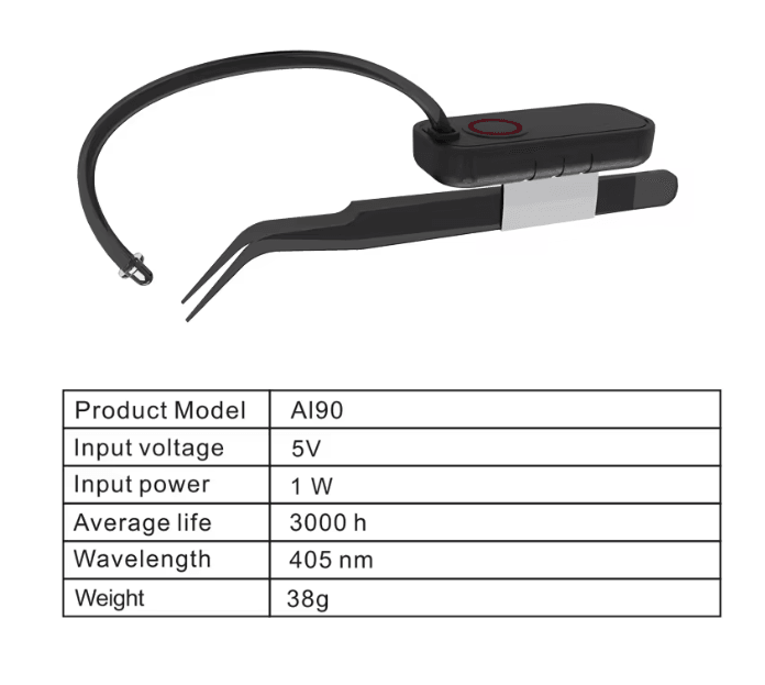 Mini Rechargeable UV Eyelash Extension Lamp Wireless Fast Curing Light