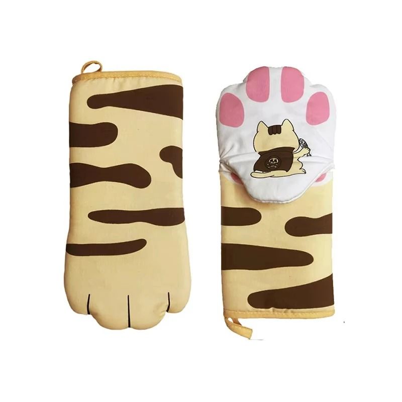Cute Cat Paw Insulated Heat-Resistant Baking Mitt