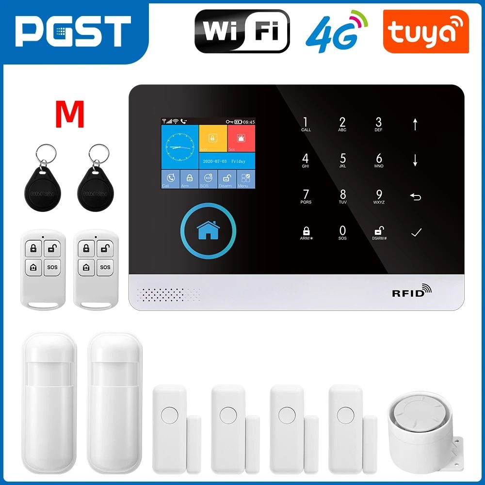 PGST 103 4G WiFi GSM Home Security Alarm System