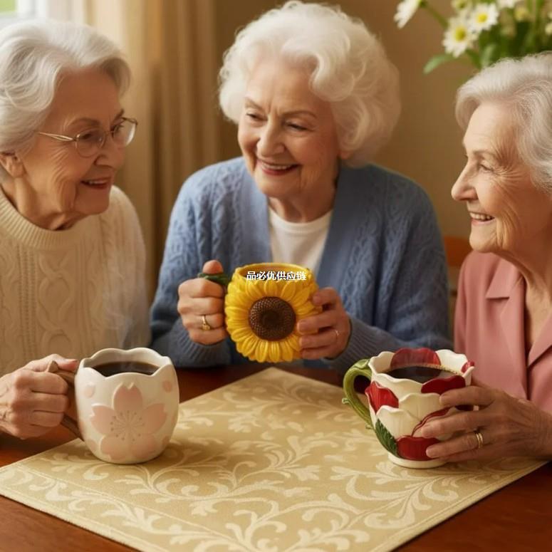 Decorative Flower-patterned Mug, Coffee Cup, Multiple Styles Available, Flower-shaped Drinking Cup for Office and Home,