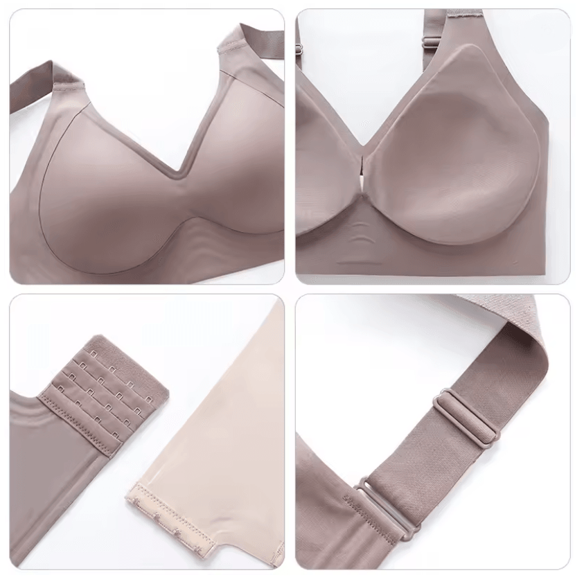 FallSweet Seamless Wireless Push Up Bra Plus Size Comfort Bralette