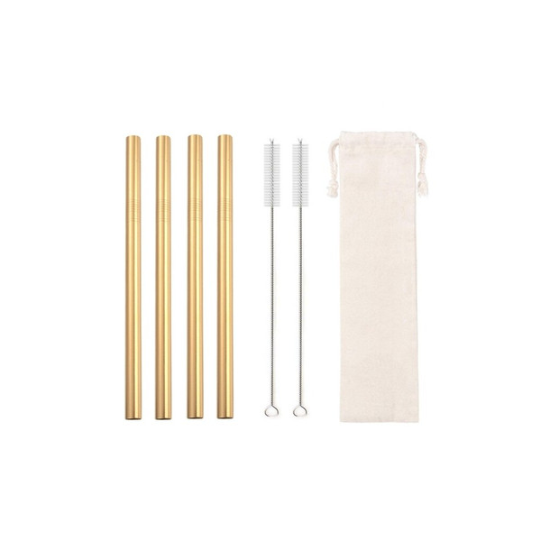Eco-friendly Metal Boba Straw with Case & Brush