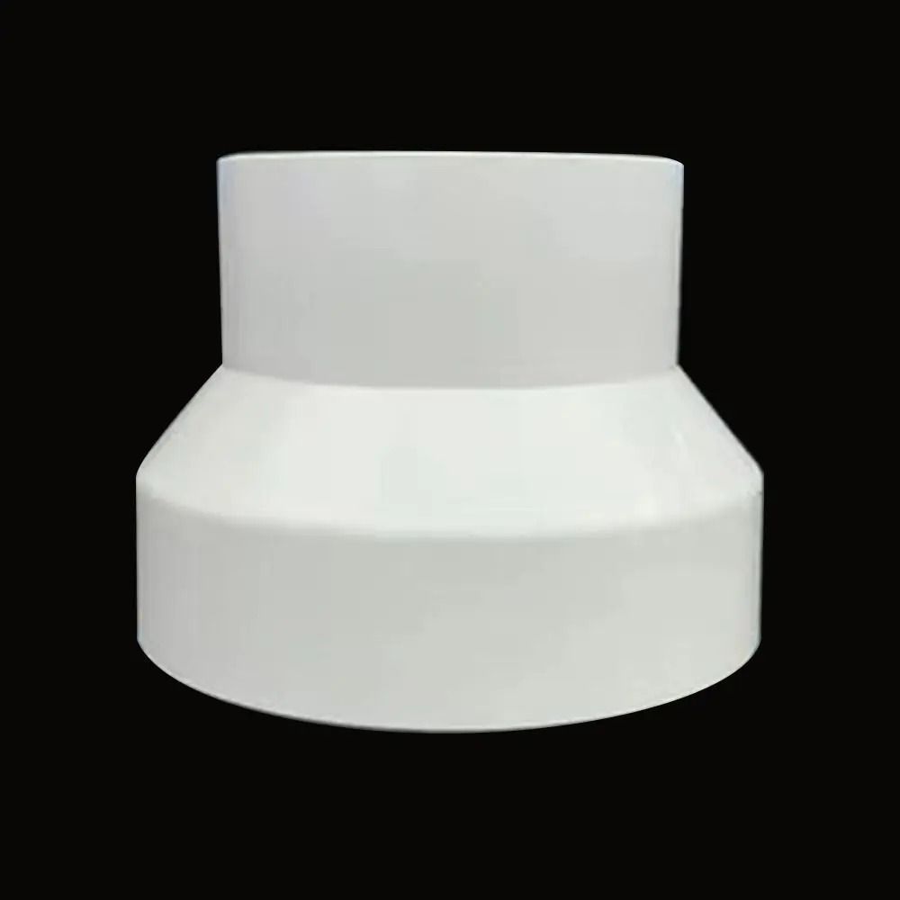 ABS Ventilation Pipe Reducer Adapter Durable Air Duct Connector for Vent Systems