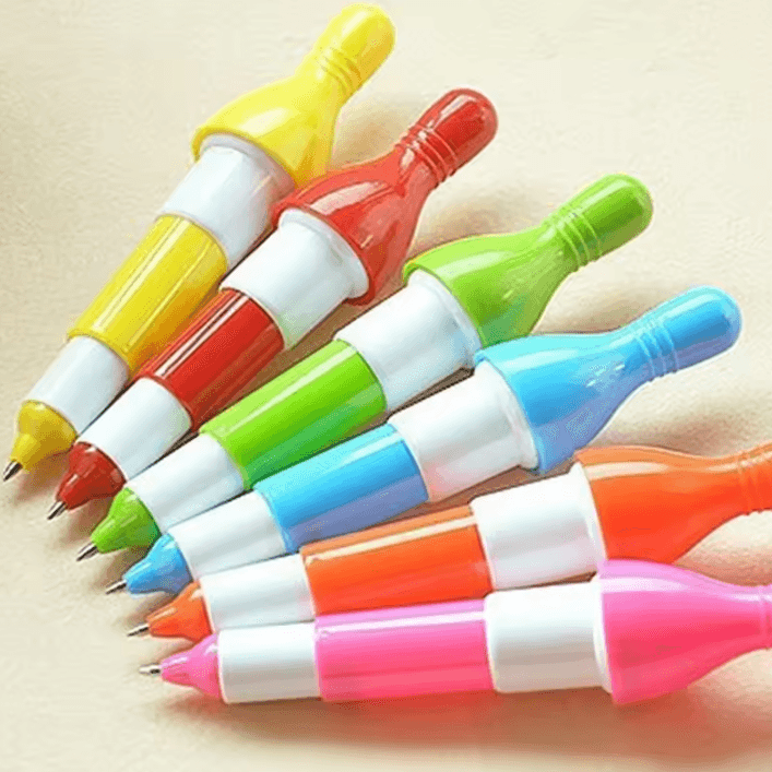 5-Piece Creative Ballpoint Pen Set – Fun Bowling Simulation School Stationery