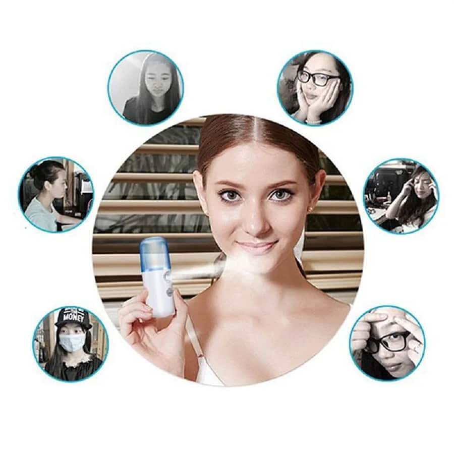 Rechargeable USB Facial Mist Sprayer, Beauty Instrument, Moisturizing Facial Steamer