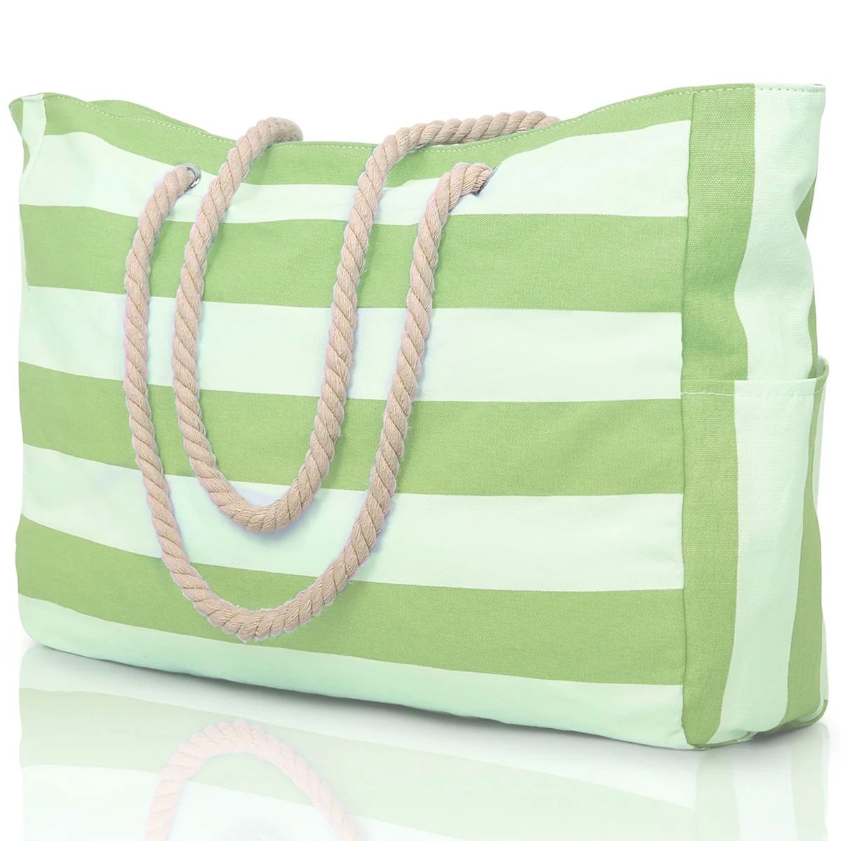 Striped Waterproof Foldable Beach Bag