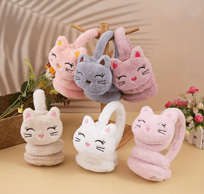 CozyCat Plush Earmuffs Winter Warm Ear Protection