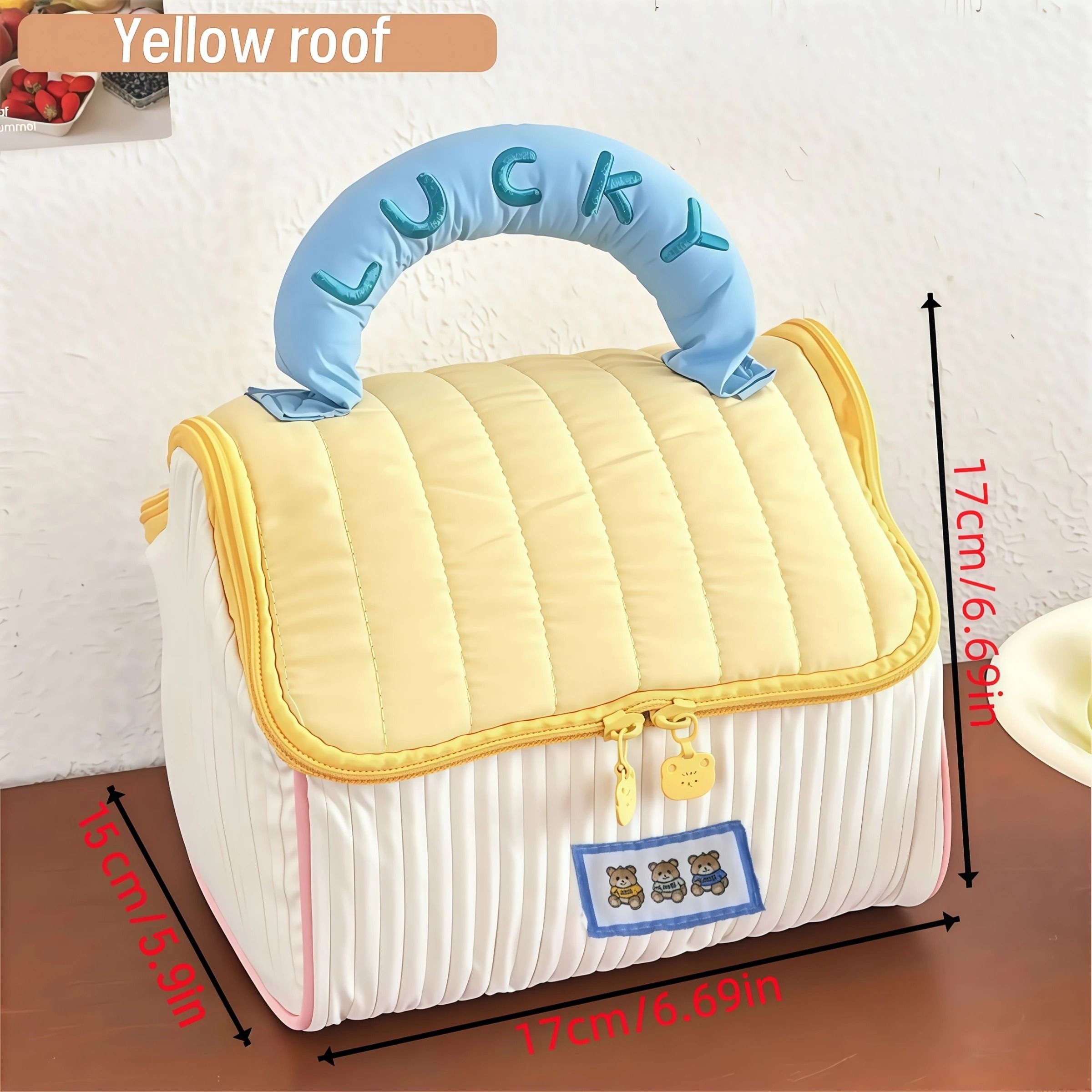 Cute Cartoon Large Capacity Cosmetic Organizer Travel Toiletry Bag for Girls