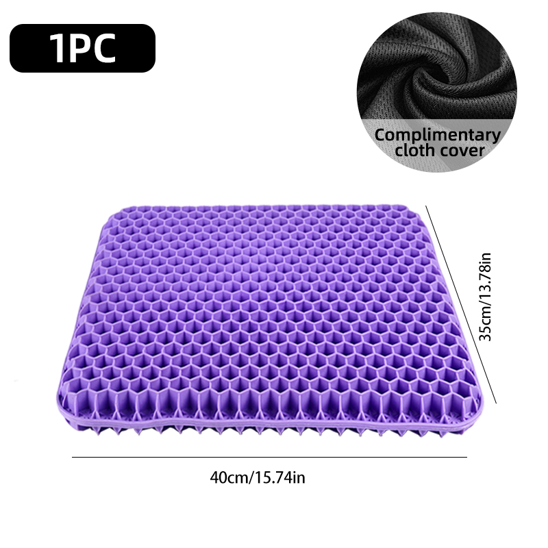 Summer Breathable Gel Seat Cushion, Home Office Wheelchair Chair Cars Honeycomb Design