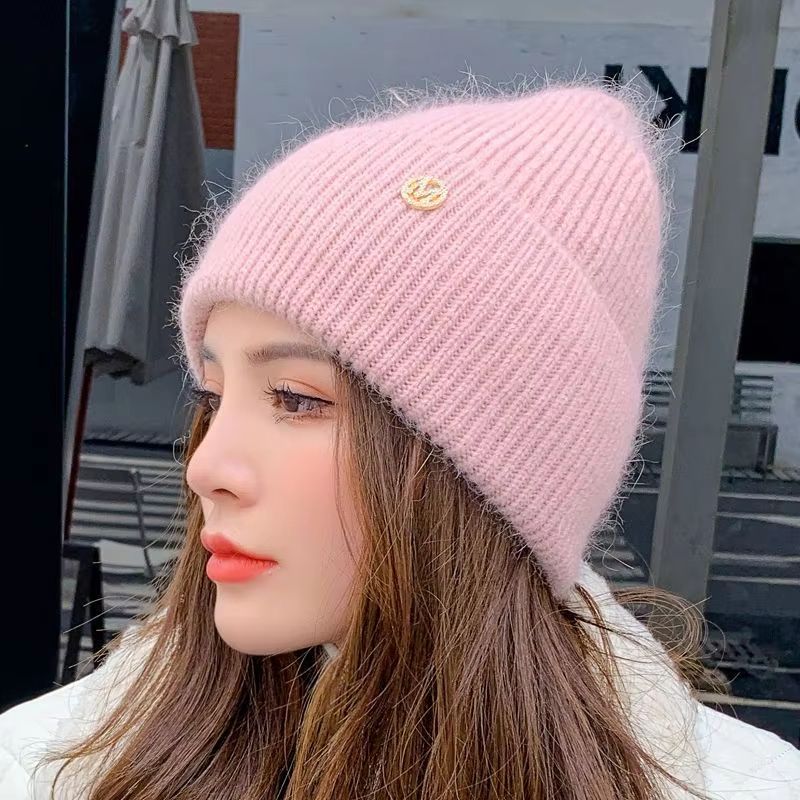 Women's Winter Windproof Layered Knitted Beanie Hat