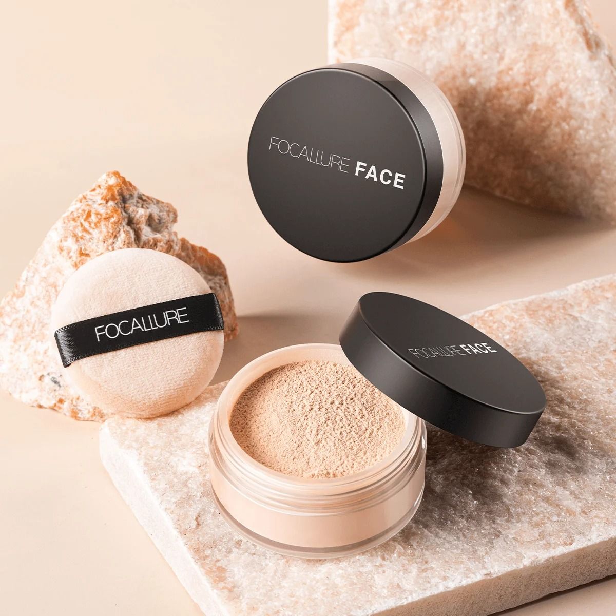 Focallure Invisible Finish Loose Setting Powder Translucent Oil Control Face Powder