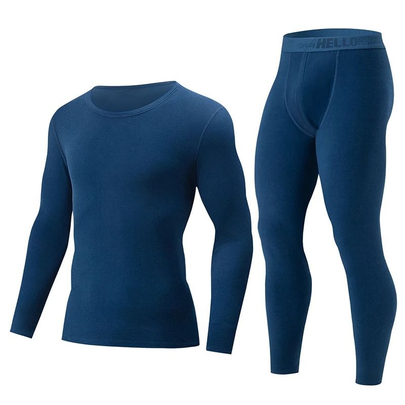 Mens Thermal Underwear Long Sleeve Top and Pants Set