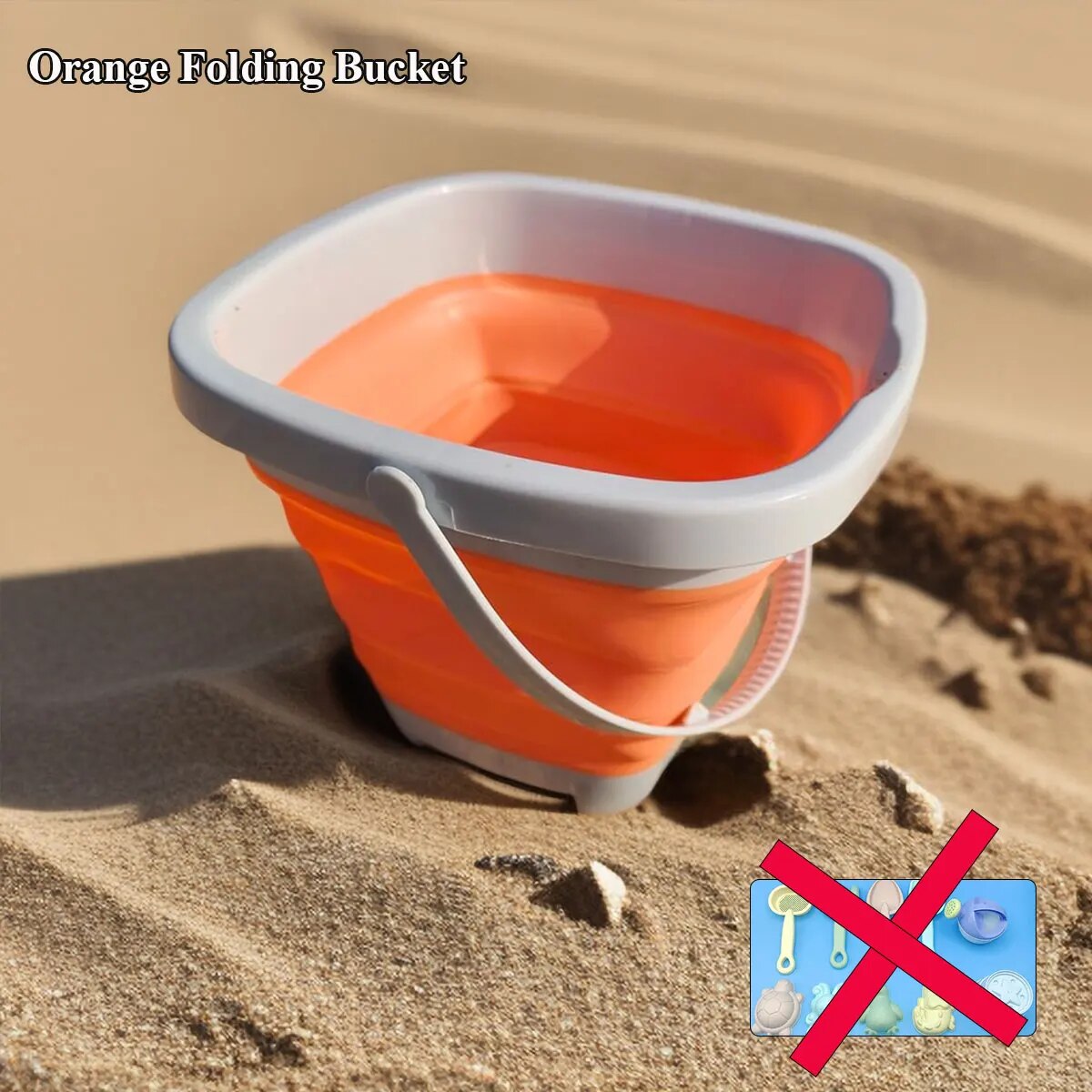 Kids Beach Sand Toys Set with Bucket and Shovel Toddler Sandbox Play Kit