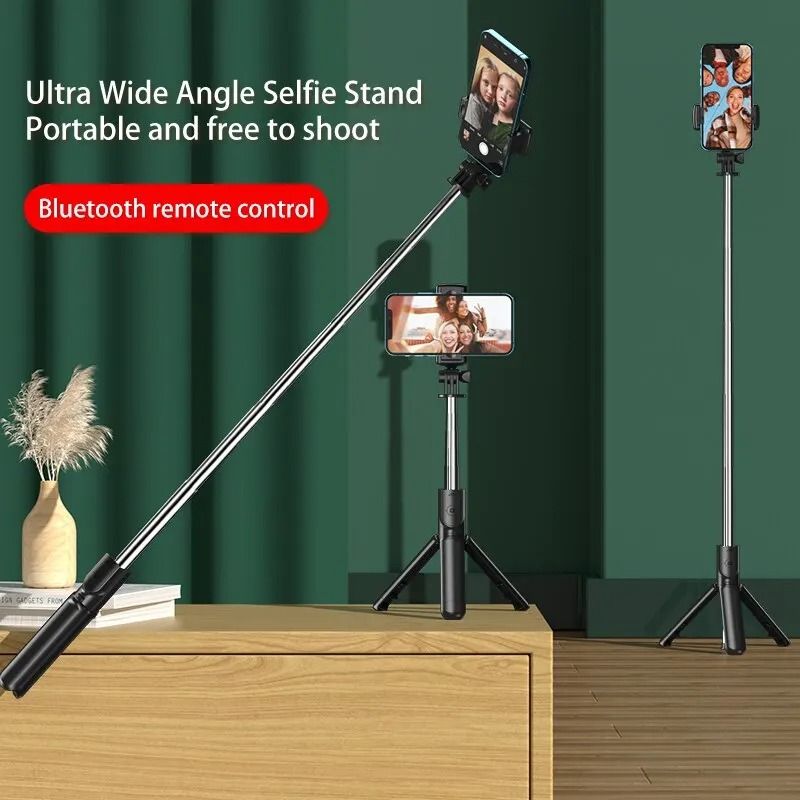 3-in-1 Bluetooth Wireless Selfie Stick & Mini Tripod | Extendable Monopod with Remote Shutter