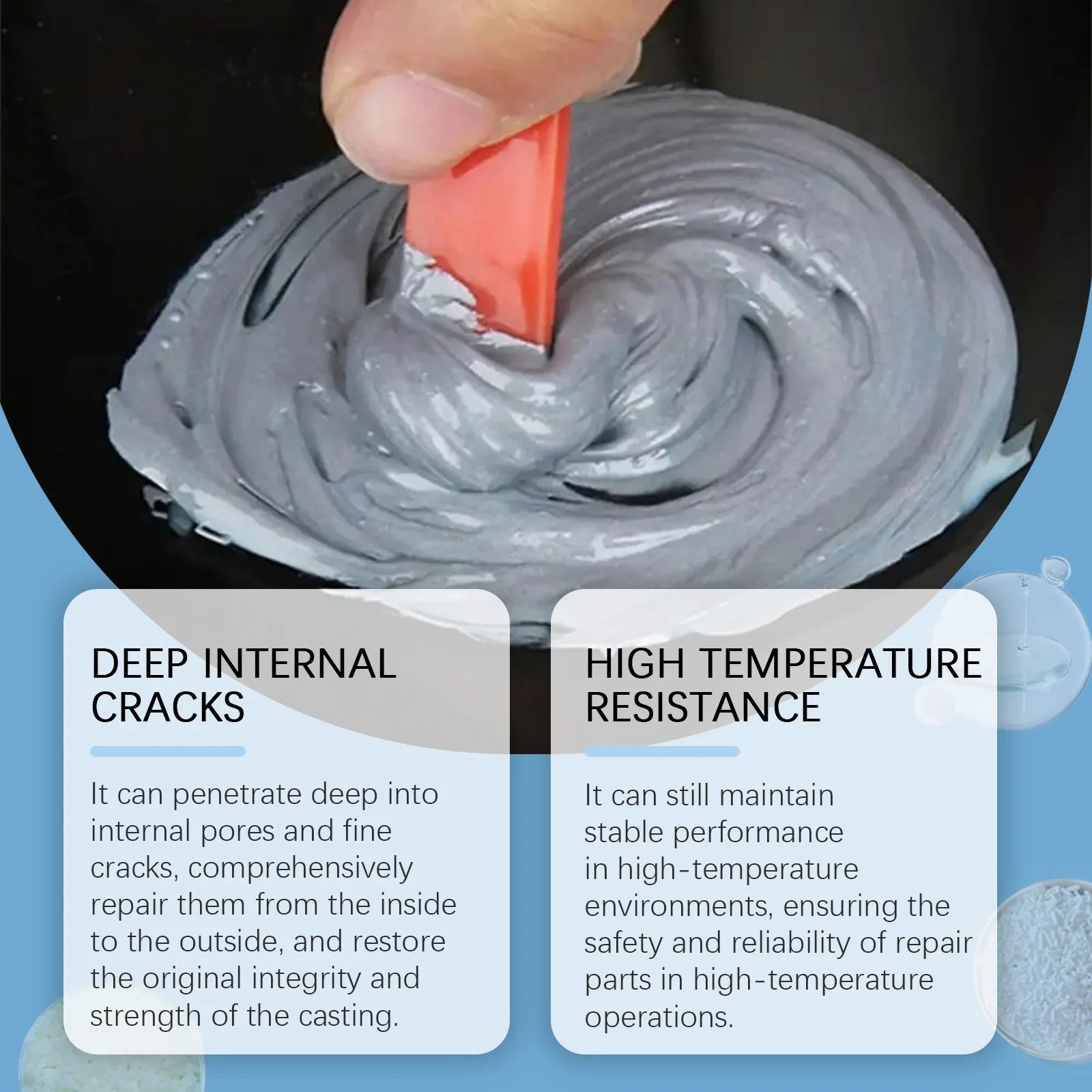 High Strength Metal Repair AB Glue Sealant