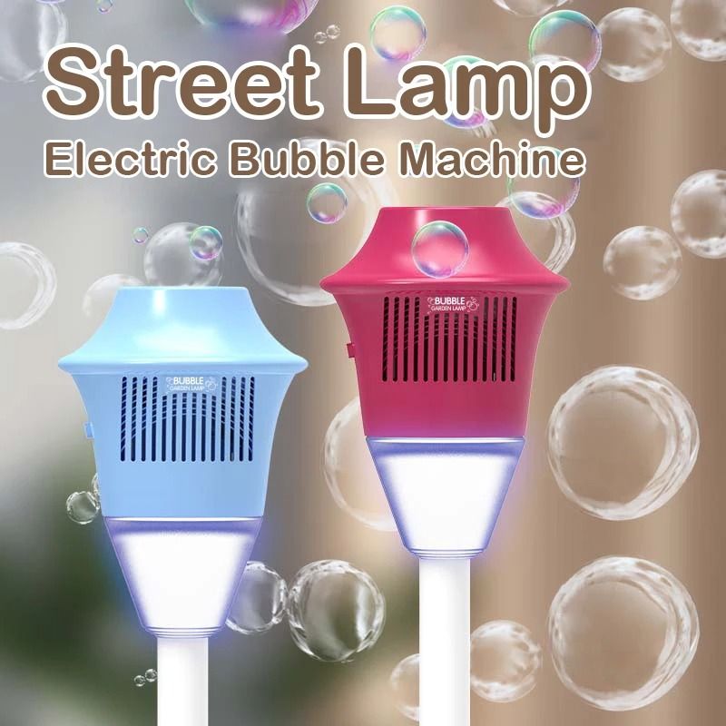 Street Light Bubble Machine with LED Lights for Parties and Outdoor Fun