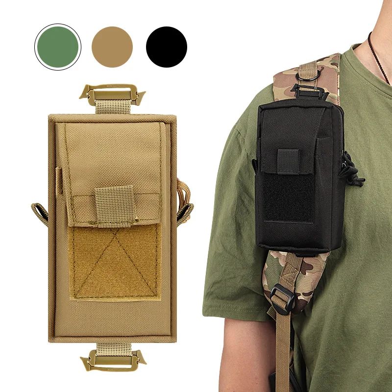 MOLLE Tactical Waist Bag EDC Pouch - Outdoor Utility Phone Pack for Hiking, Running, Climbing & Emergency Gear