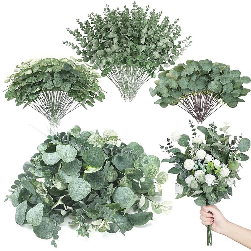 Premium Mixed Eucalyptus Greenery Stems Bulk Set