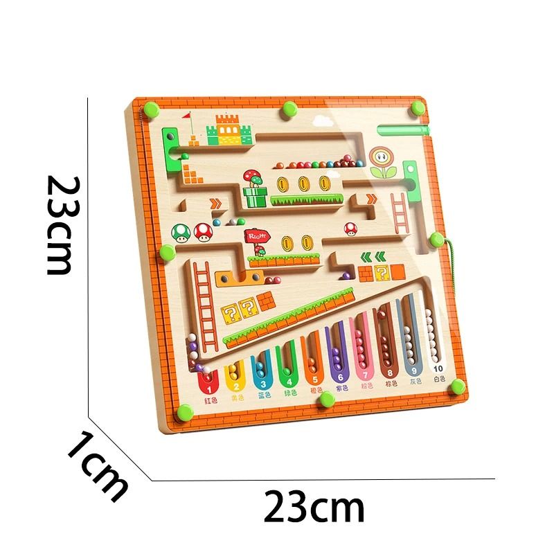 Childrens Magnetic Maze Walking Ball | Early Education Logic & Concentration Puzzle