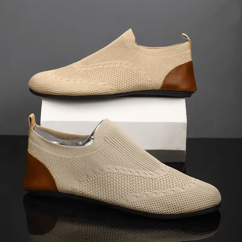 Mens Slip On Loafers Breathable Casual Walking Shoes with Soft Sole