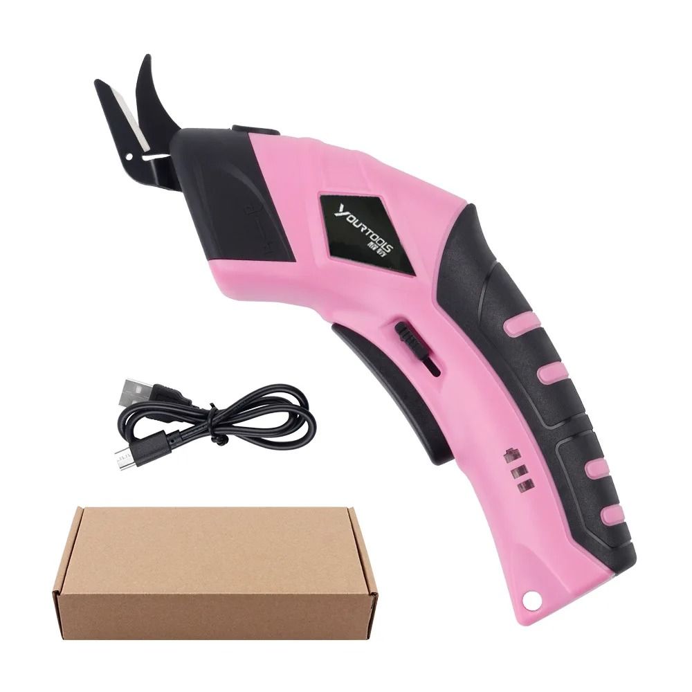 Pink Professional Electric Fabric Cutting Machine
