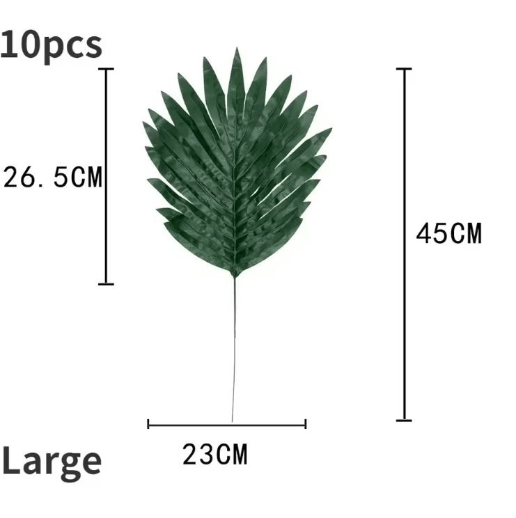 Bring a fresh, tropical vibe to your setup with these vibrant artificial palm leaf placemats. Designed to mimic real mon