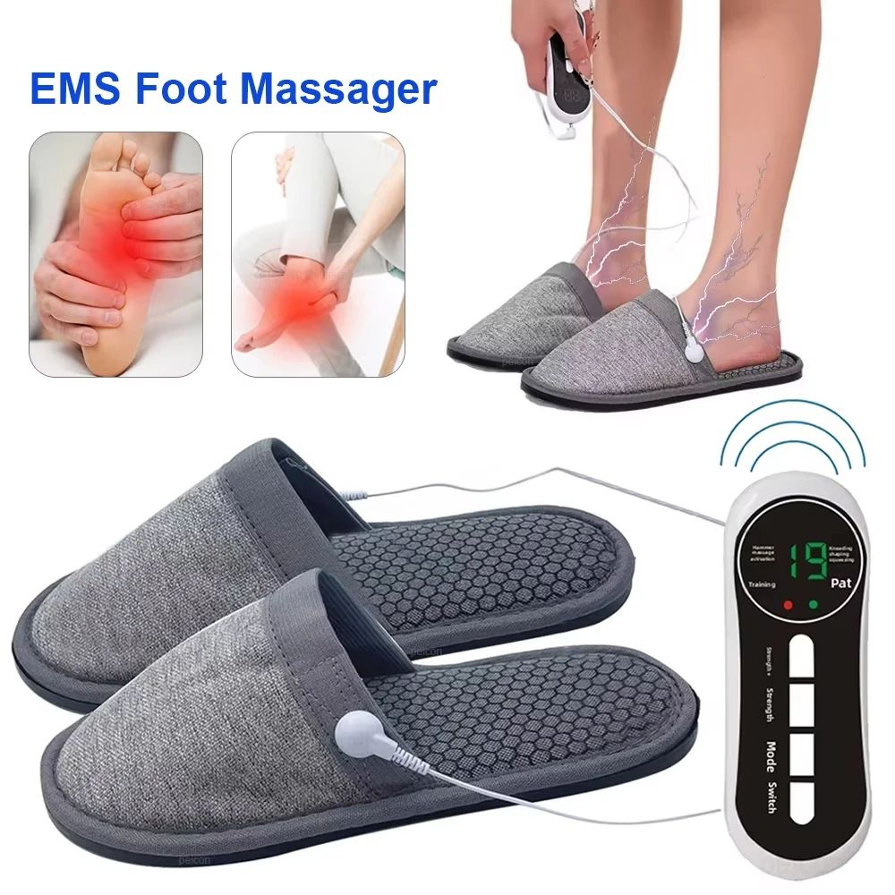 EMS Foot Massager Slippers with Remote Control