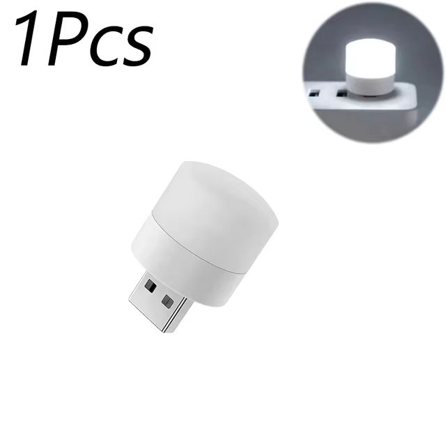 Mini USB Night Light Warm White LED Eye-Protection Reading Lamp