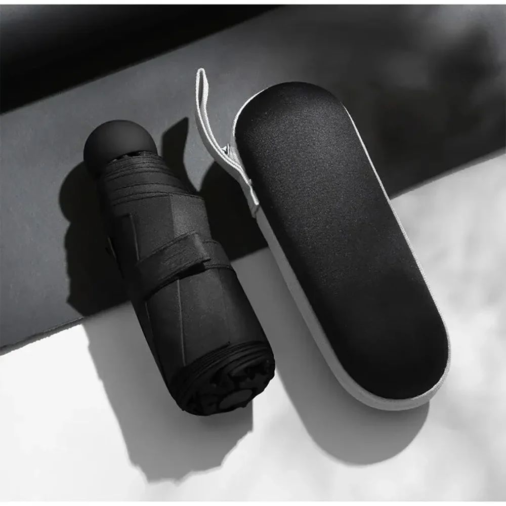 Capsule Mini Sun & Rain Umbrella - mini travel umbrella with UV Block Coating, Compact Folding Design
