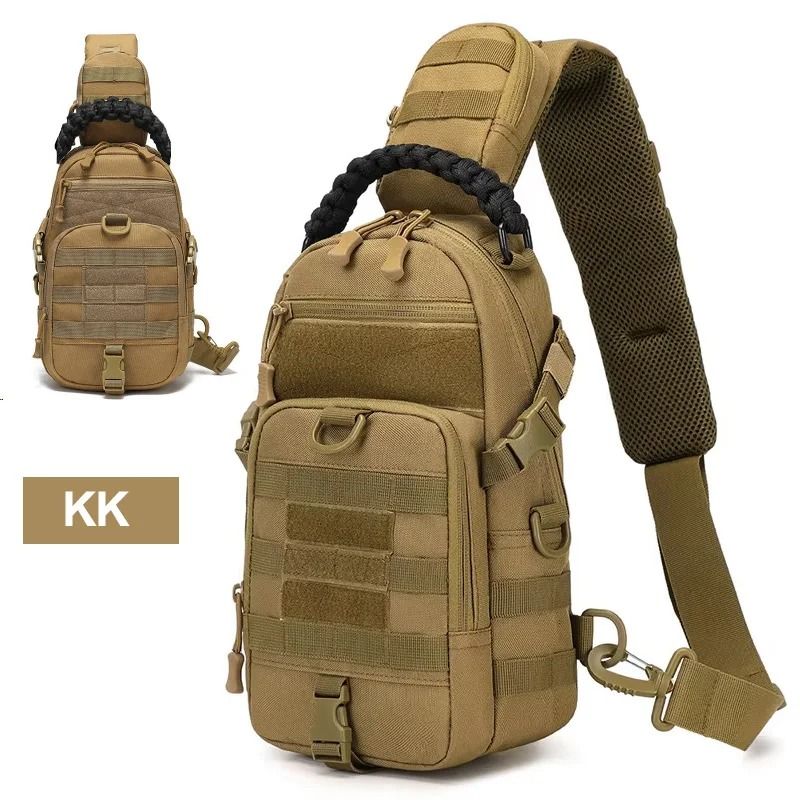 Mens Tactical Molle Chest Sling Bag for Camping and Outdoor Sports