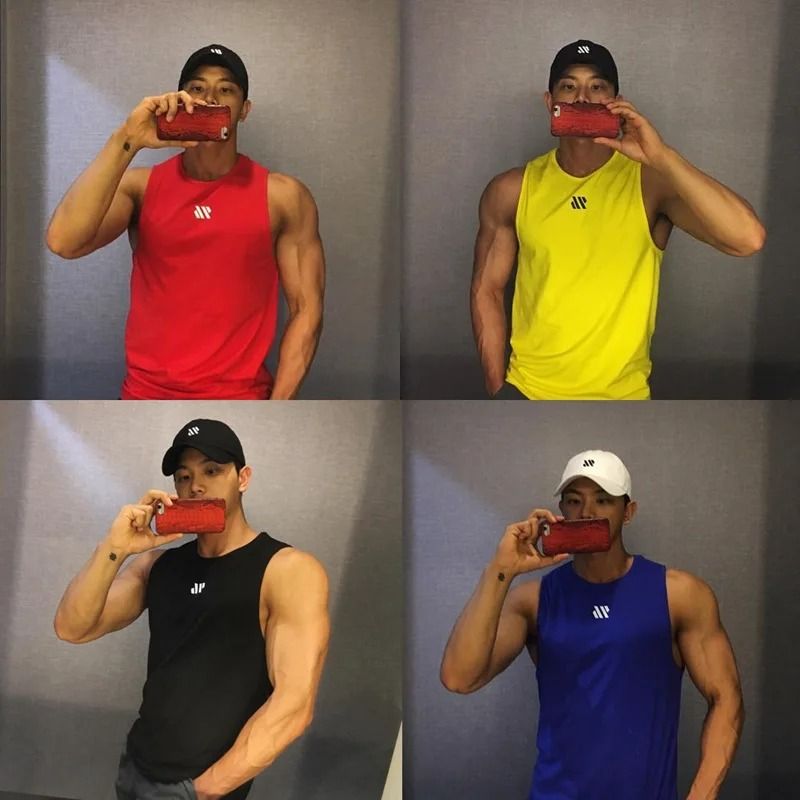 Mens Bodybuilding Tank Top Sleeveless Gym Workout Vest