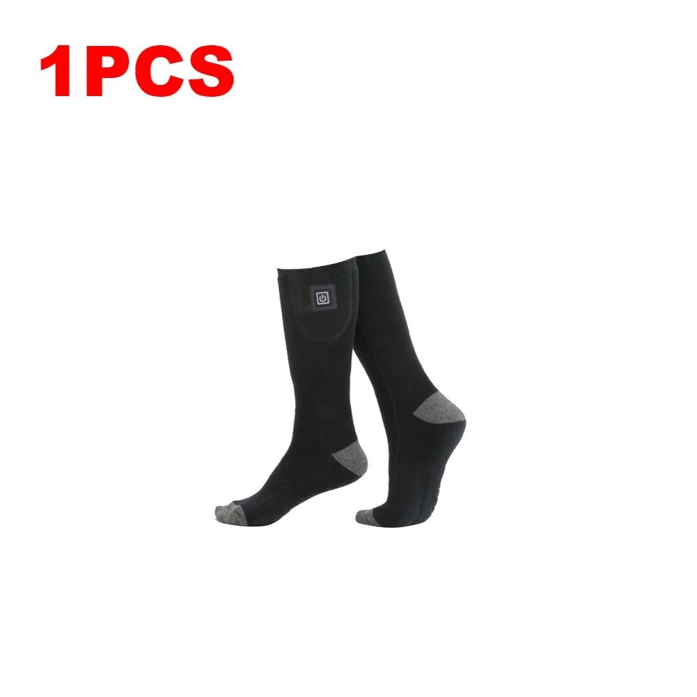 Electric Heated Socks 3 Level Temperature Winter Warm Long Anti-Slip Socks (No Battery)