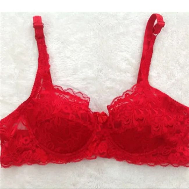 Elegant Lace Full-Cup Push-Up Bra - Summer Thin Breathable Underwire Lingerie