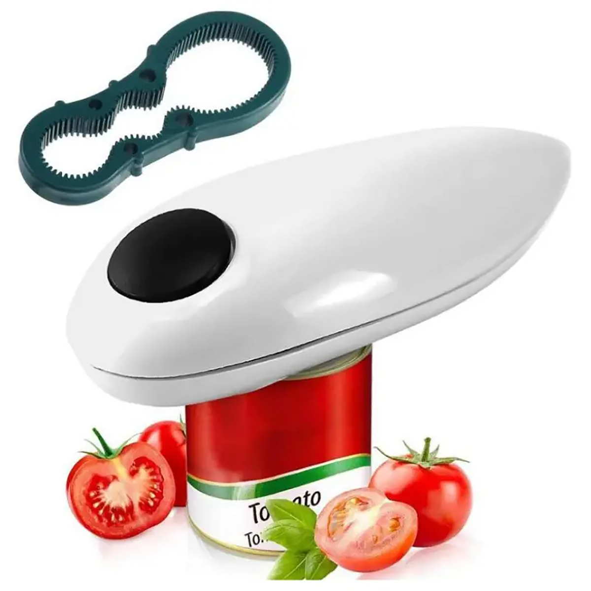 Electric Can Opener Easy to Use with Bottle Opener Complimentary