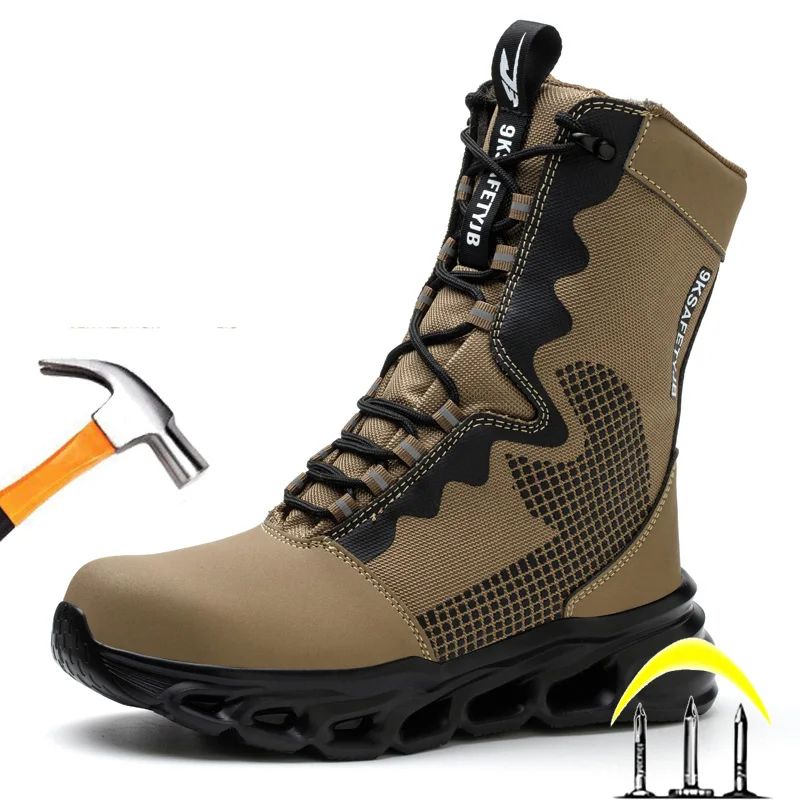 Steel Toe Puncture-Proof Safety Work Shoes For Men