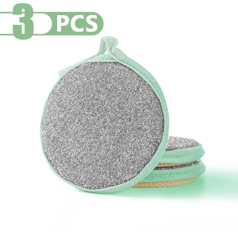 Double-Sided Reusable Dishwashing Sponge Set