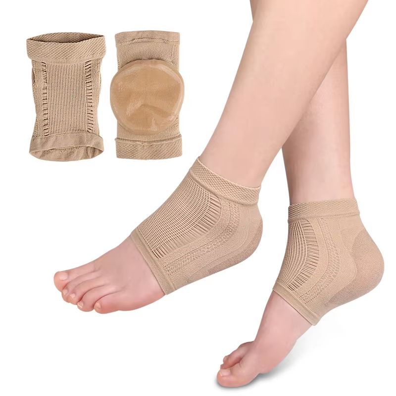 Mesh Gel Silicone Heel Protector Socks with Moisturizing Foot Cover