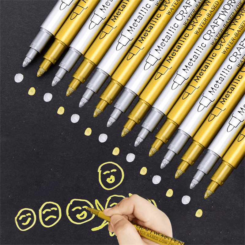 Metal Paint Marker Pen Permanent Fade Resistant Craft Marker
