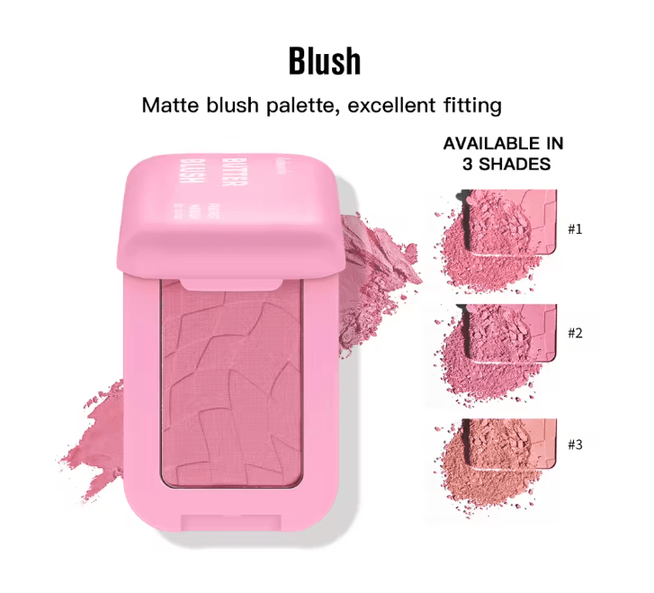 Professional Long Lasting Powder Blush Vegan Formula Natural Finish