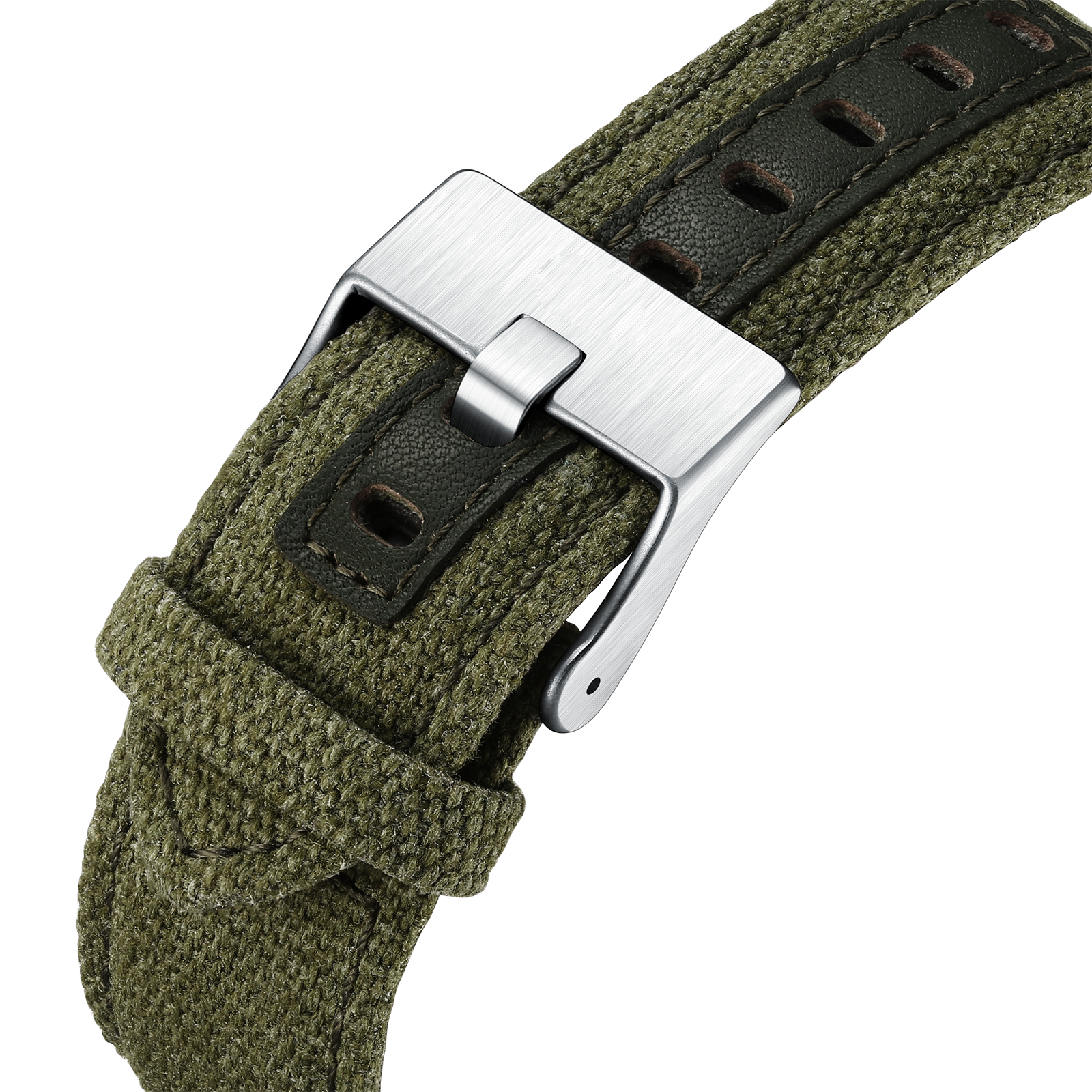Luxury Military Men Watch with Automatic Mechanical Movement, Wear Resistant Leather Strap, Luminous Display
