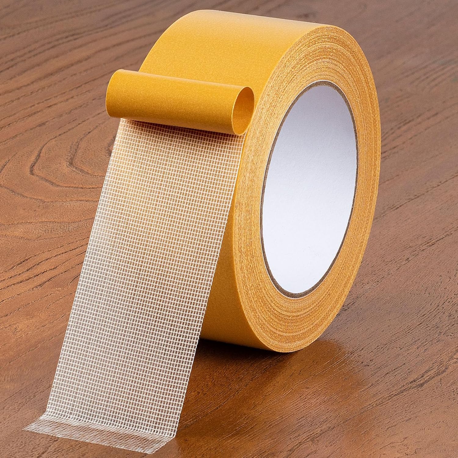 Unmatched Bonding - Double-Sided Fiberglass Mesh Tape with Strong Adhesive, Ideal for Durable Repairs.