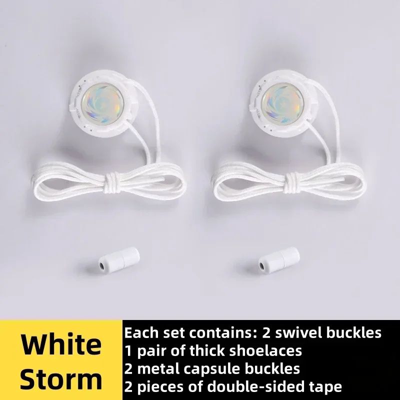 EasyFit No-Tie Automatic Shoelaces with Swivel Buckle (Thick Rope Quick Lock)