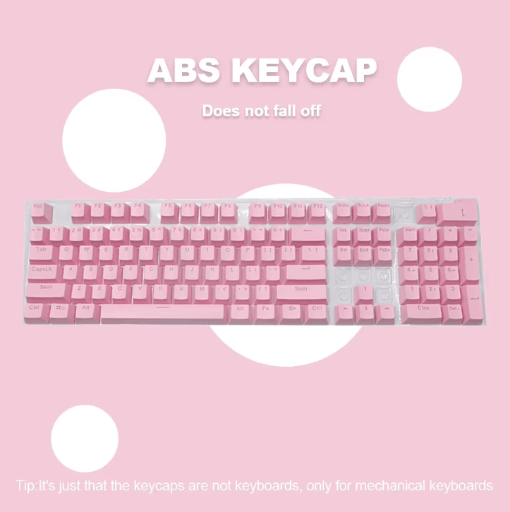 KeyMaster Ergonomic Mechanical Keycaps Set – Blank Backlit Replacement Key Caps for PC & Laptop