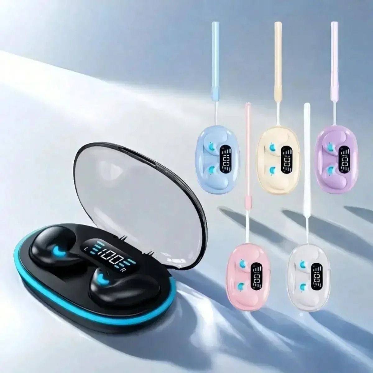 X55Pro Wireless Sleep Bluetooth Headset with Lanyard and Waterproof Hi-Fi Stereo