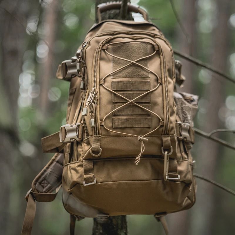 LQARMY 65L Tactical Backpack Large Capacity Military Hiking Rucksack
